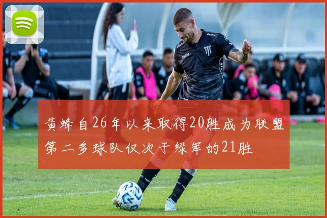 黄蜂自26年以来取得20胜成为联盟第二多球队仅次于绿军的21胜